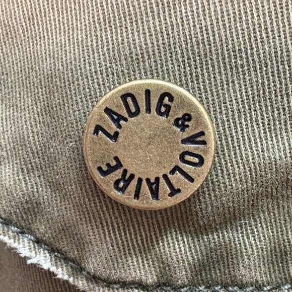 Zadig & Voltaire Virginia Utility Military Jacket Size Small - Picture 12 of 16